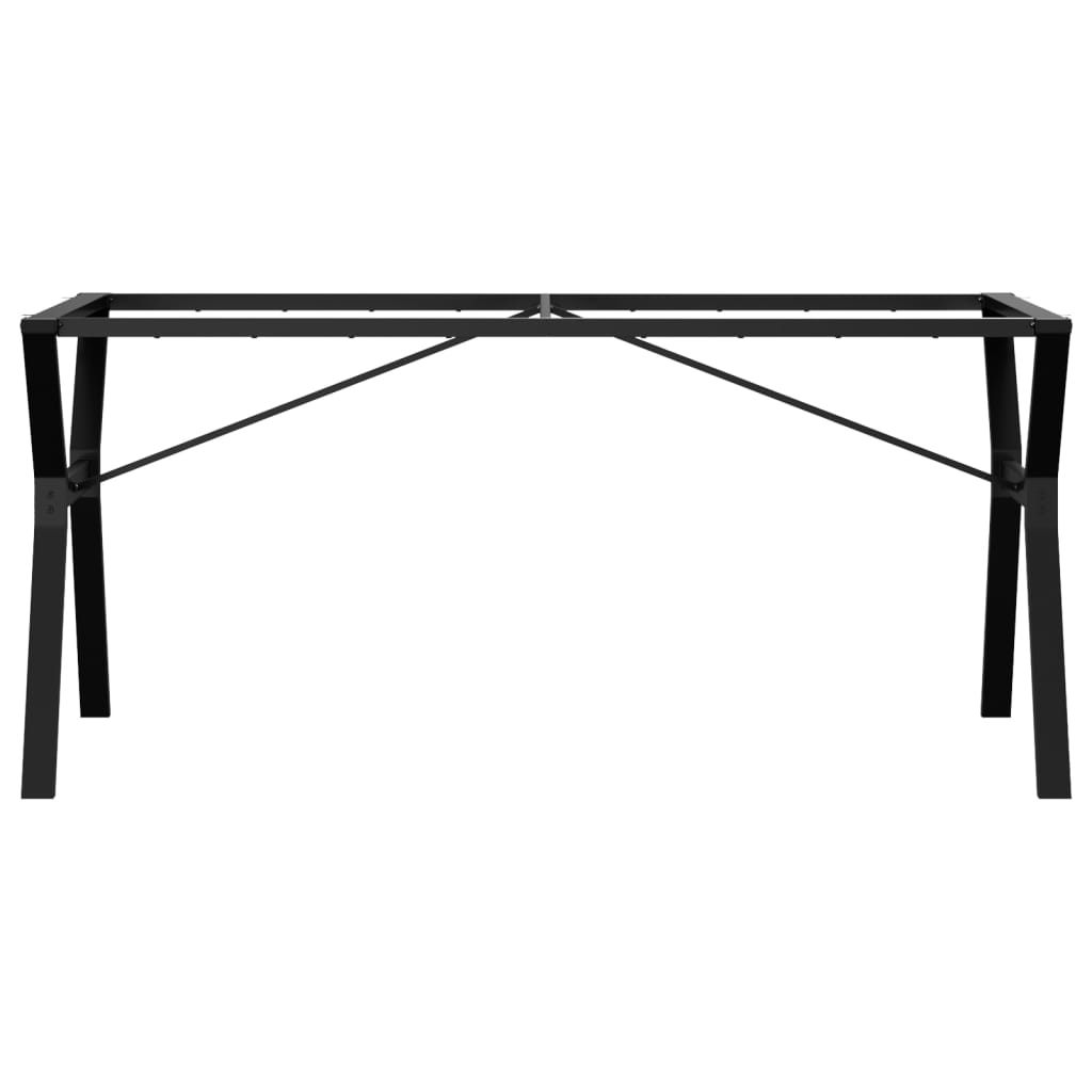Telaio Gambe a Y per Tavolo da Pranzo 160x80x73 cm in Acciaio - homemem39
