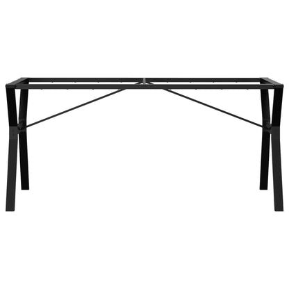 Telaio Gambe a Y per Tavolo da Pranzo 160x80x73 cm in Acciaio - homemem39