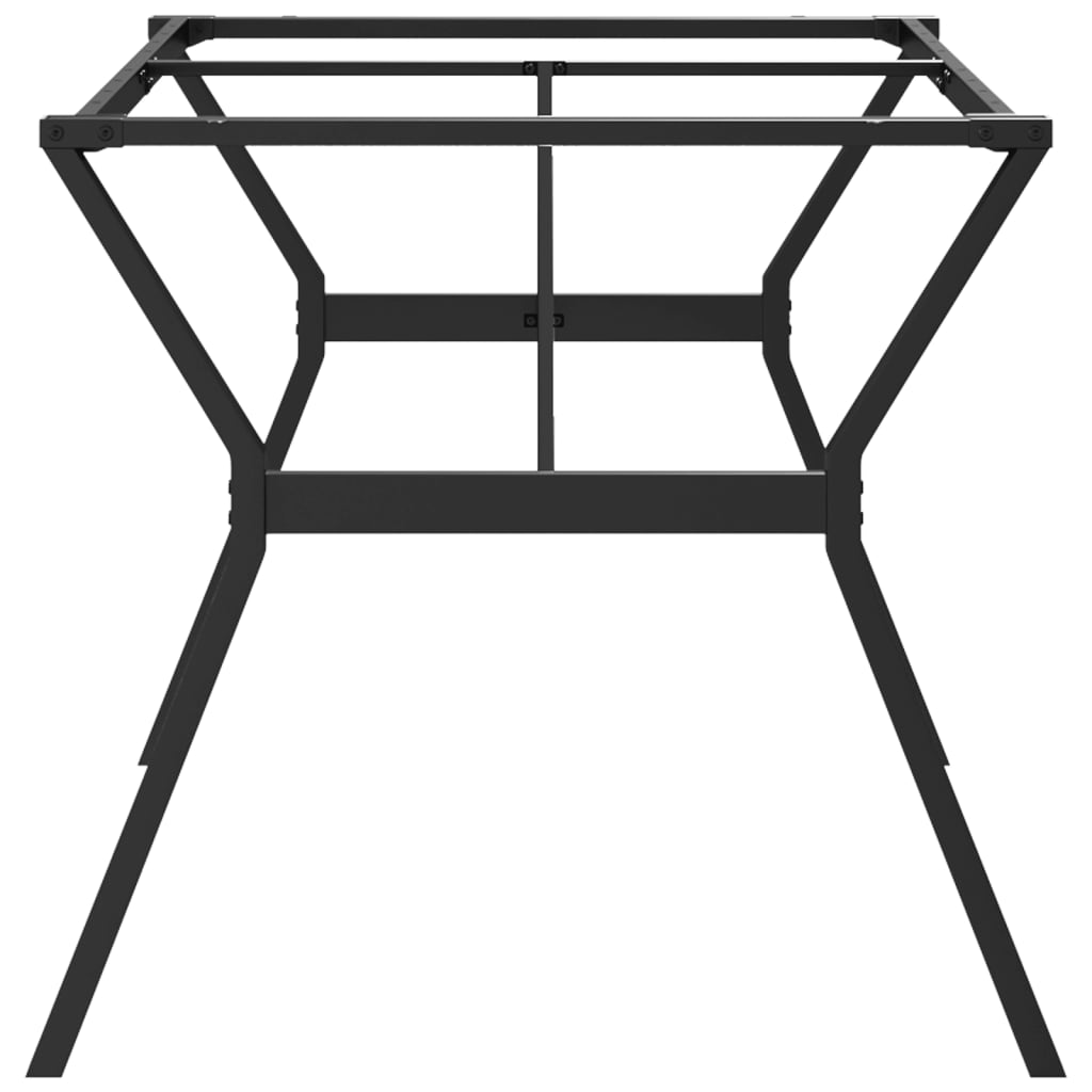 Telaio Gambe a Y per Tavolo da Pranzo 160x80x73 cm in Acciaio - homemem39