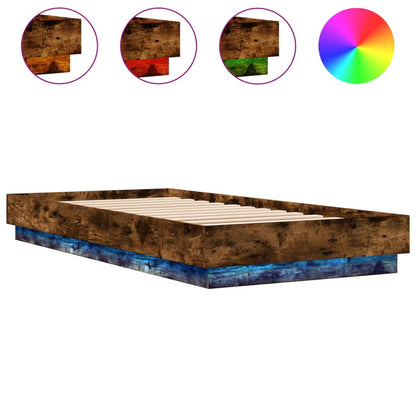 Giroletto con LED Rovere Fumo 100x200 cm