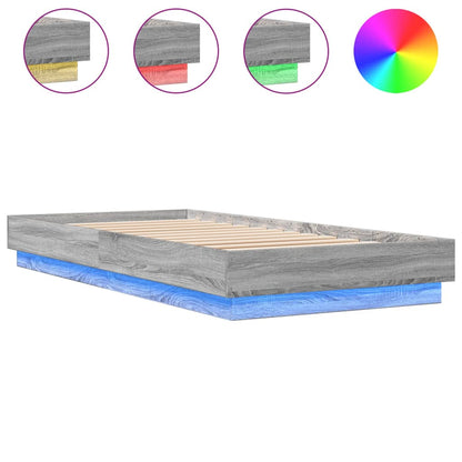 Giroletto con LED Grigio Sonoma 100x200 cm | homemem39
