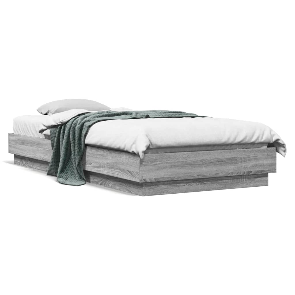 Giroletto con LED Grigio Sonoma 100x200 cm | homemem39