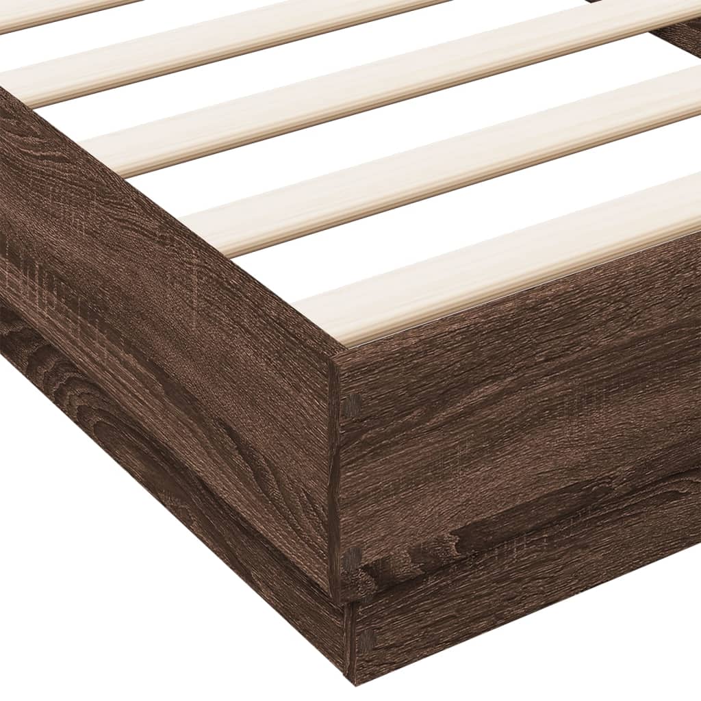 Giroletto con LED Rovere Marrone 100x200 cm | homemem39