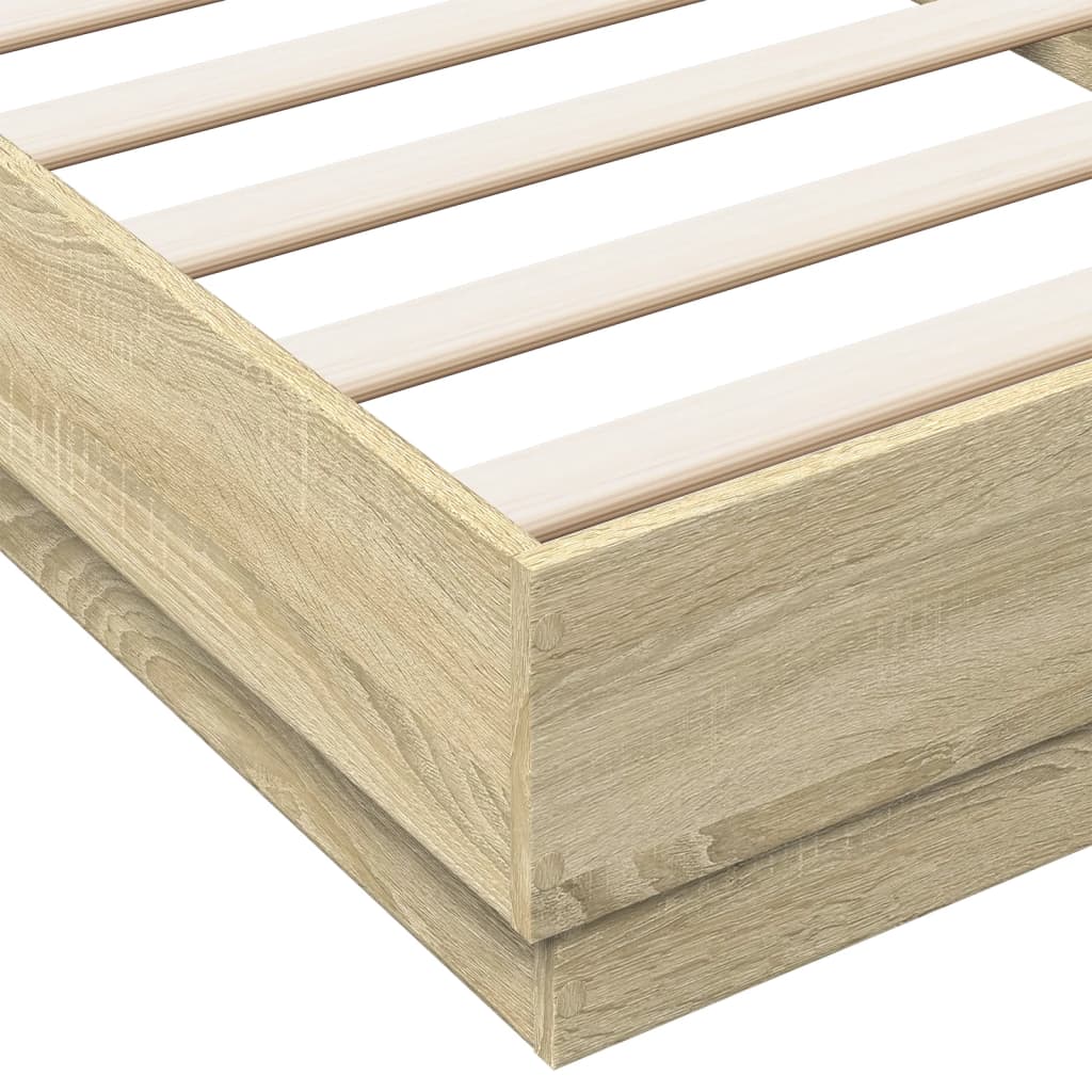 Giroletto con LED Rovere Sonoma 90x200 cm | homemem39