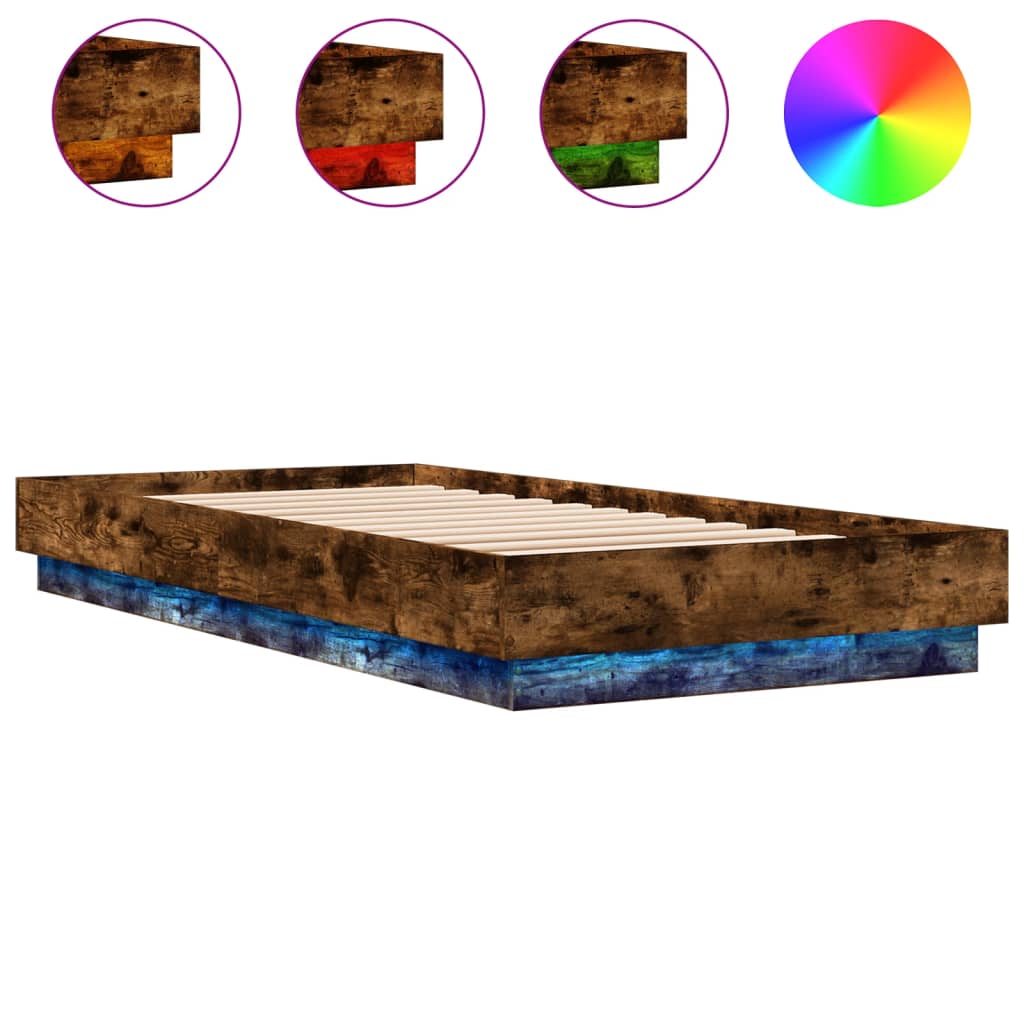 Giroletto con LED Rovere Fumo 90x200 cm - homemem39