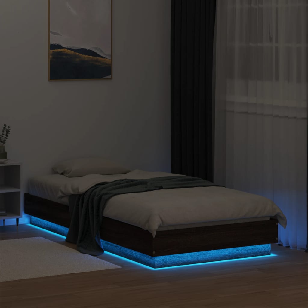 Giroletto con LED Rovere Marrone 90x190 cm | homemem39
