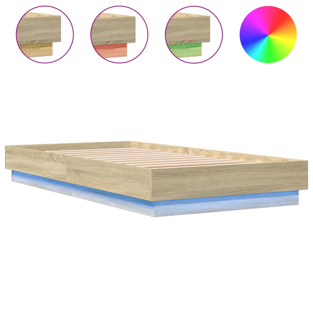 Giroletto con LED Rovere Sonoma 75x190 cm | homemem39