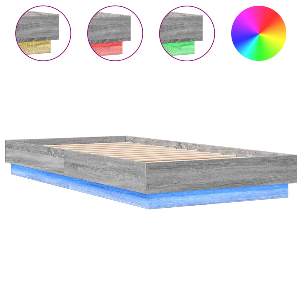 Giroletto con LED Grigio Sonoma 75x190 cm | homemem39