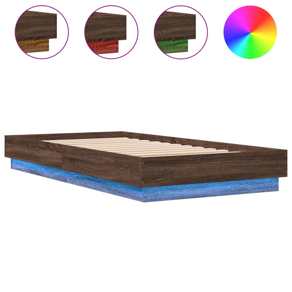 Giroletto con LED Rovere Marrone 75x190 cm | homemem39