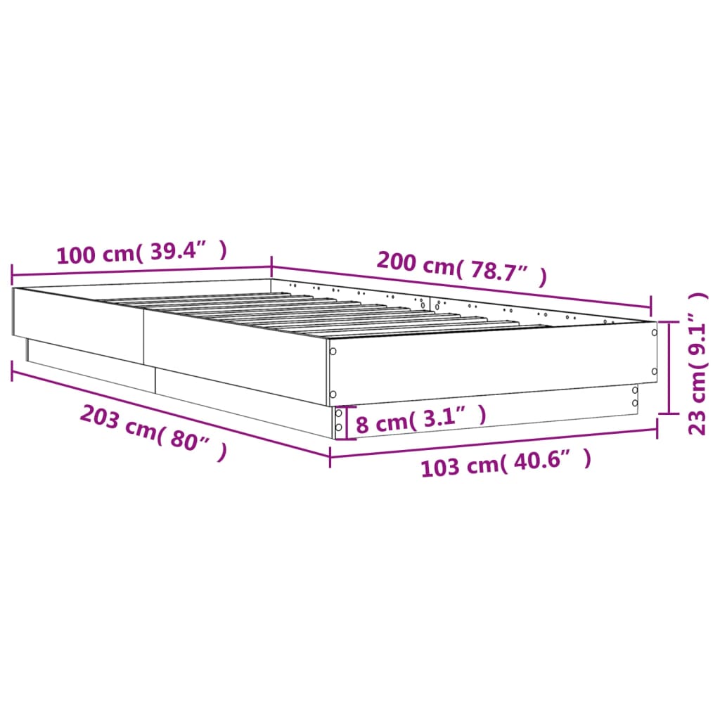 Giroletto Bianco 100x200 cm in Legno Massello | homemem39