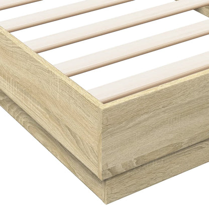 Giroletto senza Materasso Rovere Sonoma 100x200cm in Truciolato | homemem39