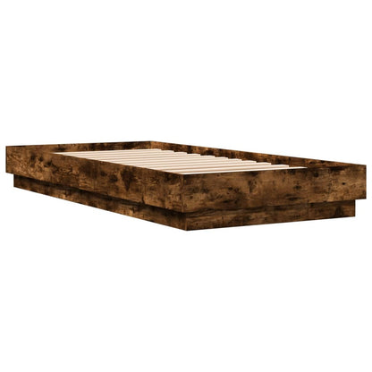 Giroletto senza Materasso Rovere Fumo 100x200 cm in Truciolato | homemem39