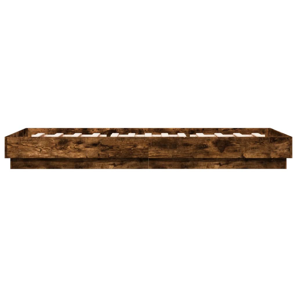 Giroletto senza Materasso Rovere Fumo 100x200 cm in Truciolato | homemem39