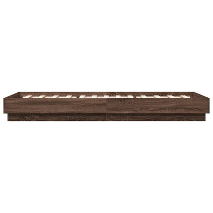 Giroletto senza Materasso Rovere Marrone 100x200 cm Truciolato | homemem39