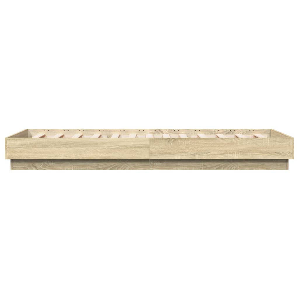 Giroletto senza Materasso Rovere Sonoma 90x200 cm in Truciolato