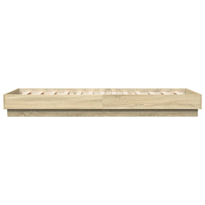 Giroletto senza Materasso Rovere Sonoma 90x200 cm in Truciolato