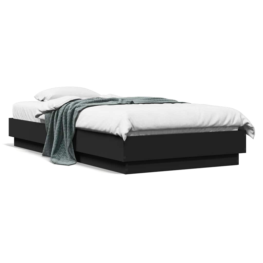 Giroletto Nero 90x190 cm in Legno Multistrato | homemem39