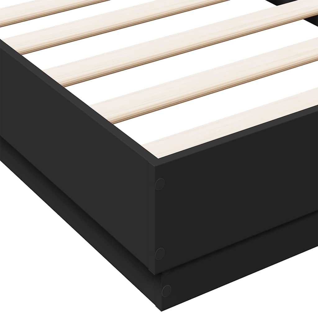 Giroletto Nero 90x190 cm in Legno Multistrato | homemem39
