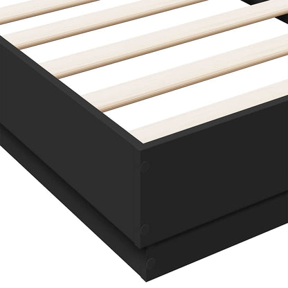 Giroletto Nero 90x190 cm in Legno Multistrato | homemem39