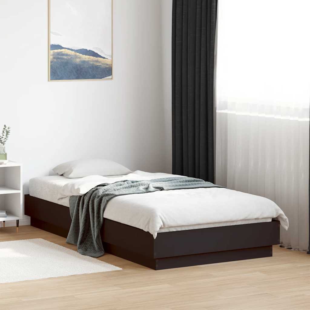 Giroletto Nero 90x190 cm in Legno Multistrato | homemem39