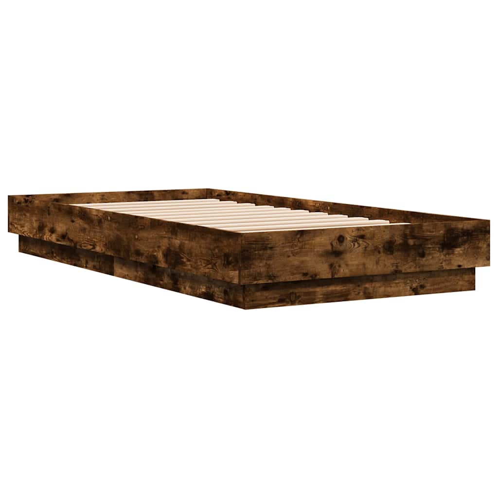 Giroletto senza Materasso Rovere Fumo 90x190 cm in Truciolato | homemem39