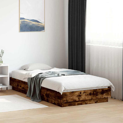 Giroletto senza Materasso Rovere Fumo 90x190 cm in Truciolato | homemem39
