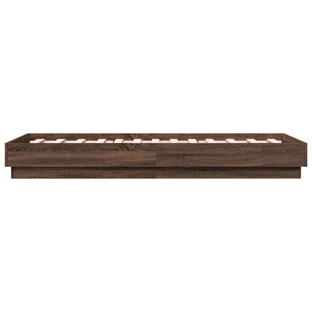 Giroletto senza Materasso Rovere Marrone 90x190cm in Truciolato | homemem39