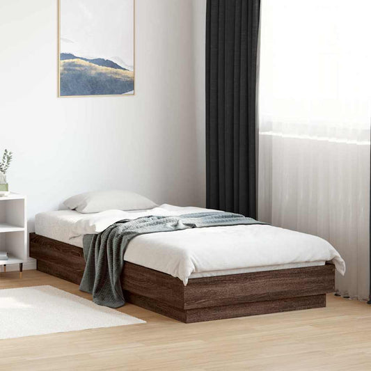 Giroletto senza Materasso Rovere Marrone 90x190cm in Truciolato | homemem39
