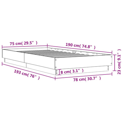 Giroletto Grigio Cemento 75x190 cm in Legno Multistrato | homemem39