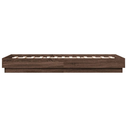 Giroletto senza Materasso Rovere Marrone 75x190cm in Truciolato | homemem39