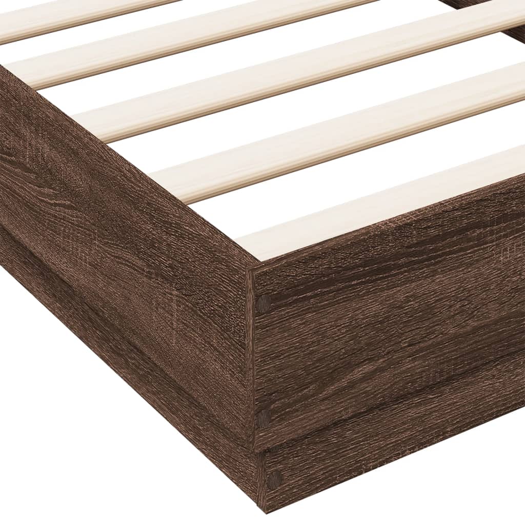 Giroletto senza Materasso Rovere Marrone 75x190cm in Truciolato | homemem39