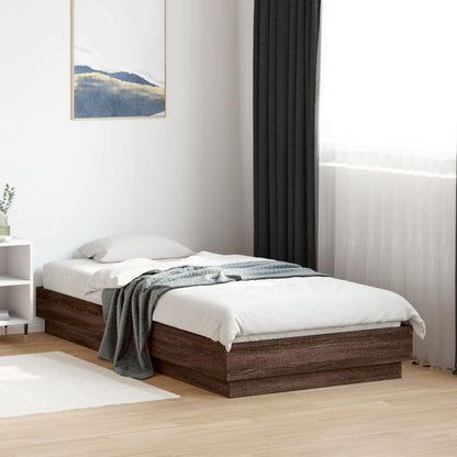 Giroletto senza Materasso Rovere Marrone 75x190cm in Truciolato | homemem39