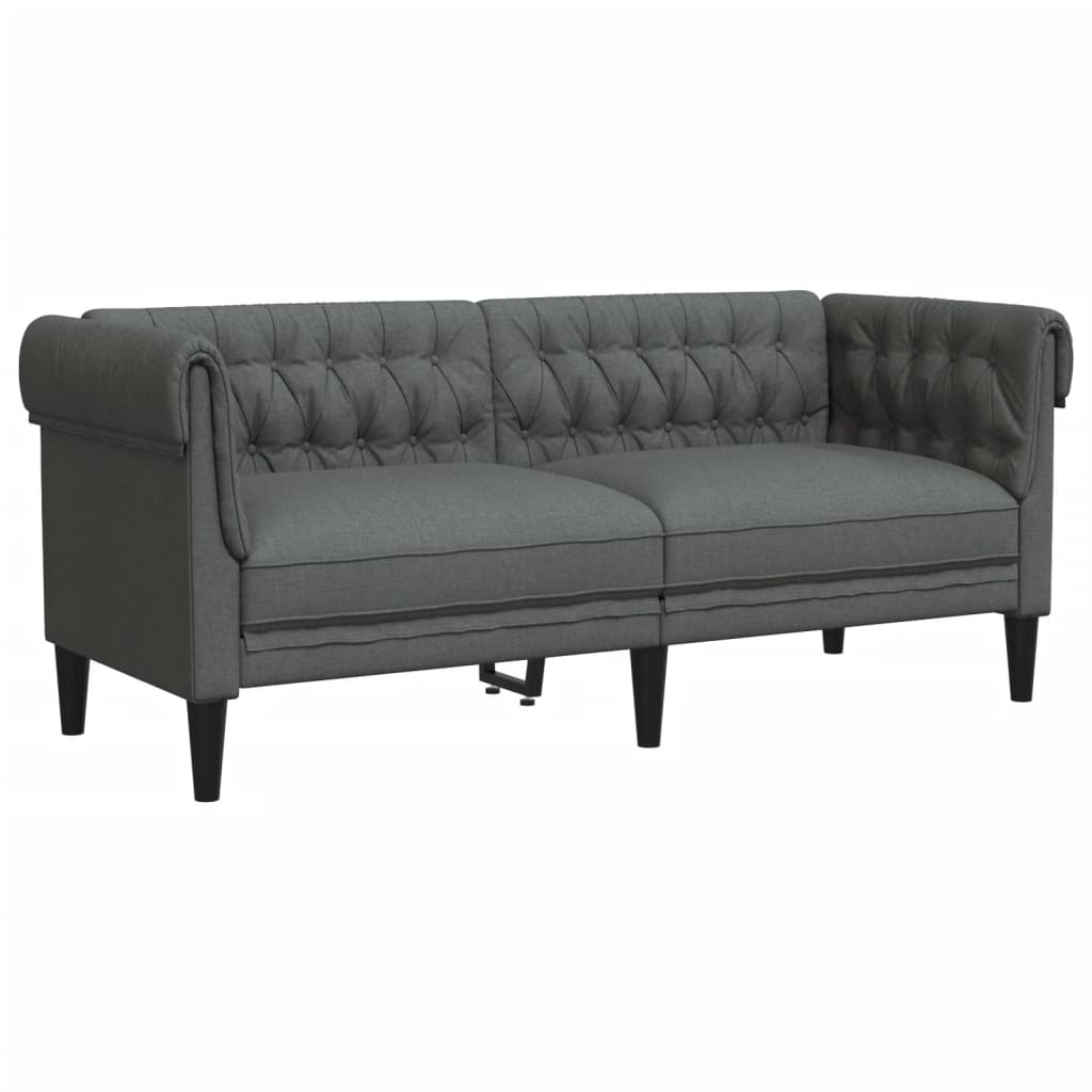 Set di Divani 3 pz Grigio Scuro in Tessuto | homemem39