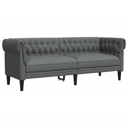Set di Divani 3 pz Grigio Scuro in Tessuto | homemem39