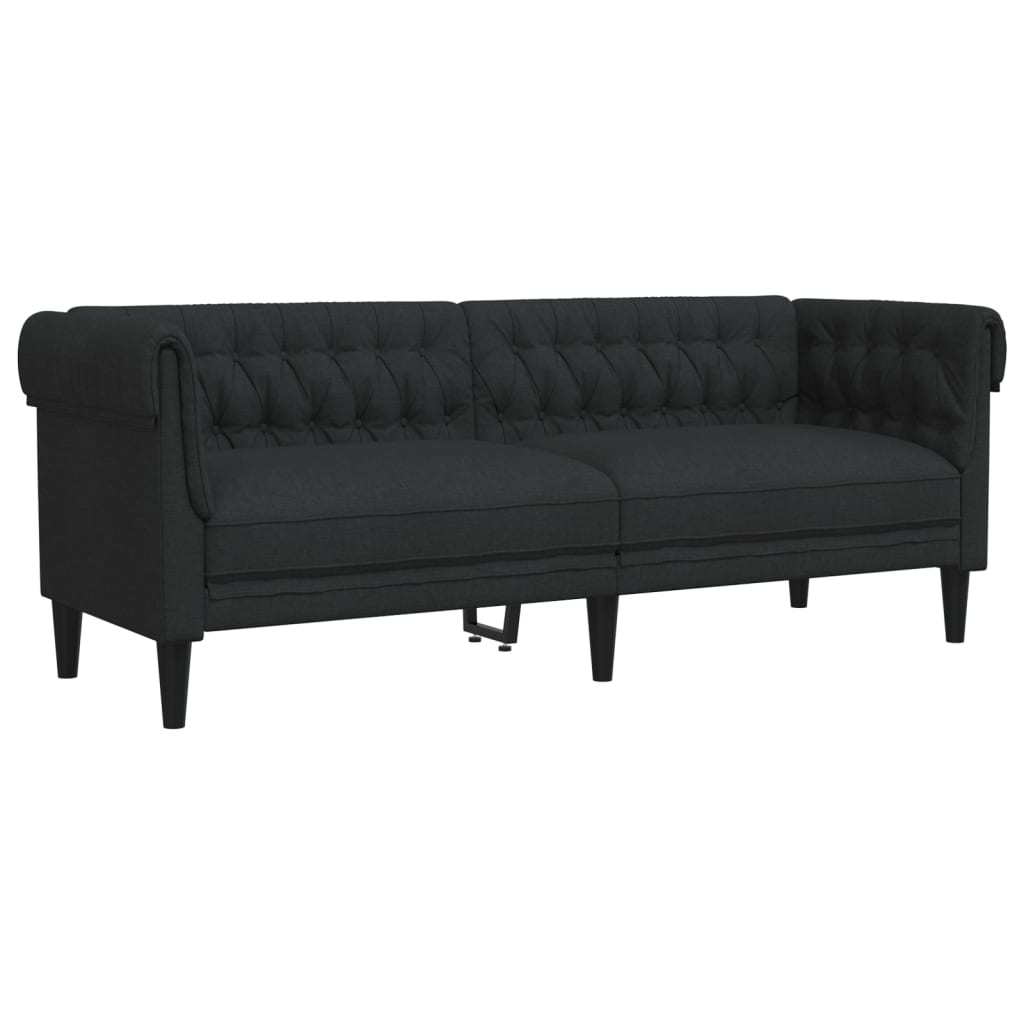 Set d Divani 3 pz Nero in Tessuto | homemem39
