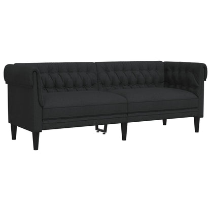Set d Divani 3 pz Nero in Tessuto | homemem39