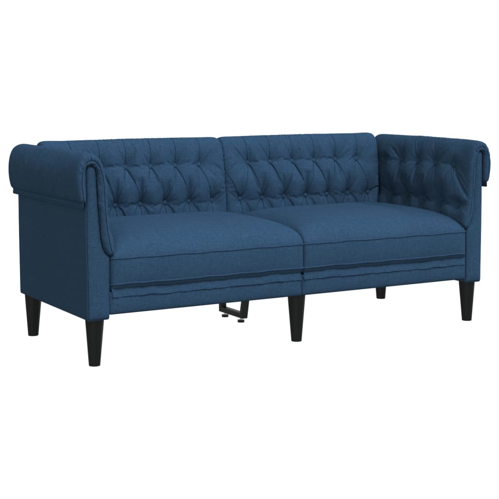 Set di Divani 3 pz Blu in Tessuto | homemem39