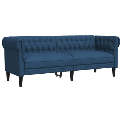 Set di Divani 3 pz Blu in Tessuto | homemem39