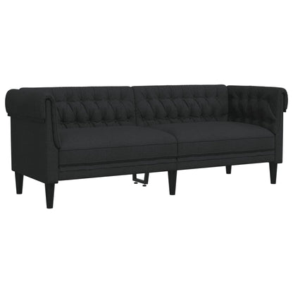 Set di Divani 2 pz Nero in Tessuto | homemem39