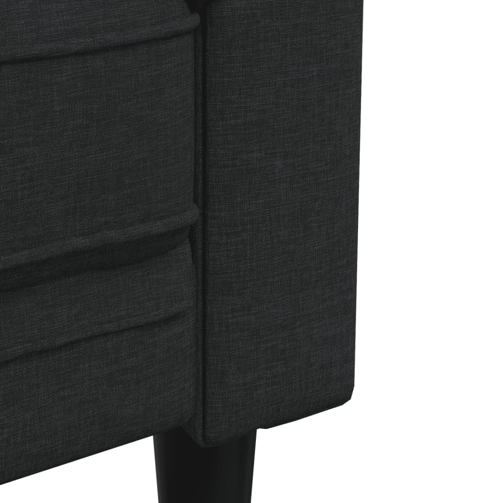 Set di Divani 2 pz Nero in Tessuto | homemem39