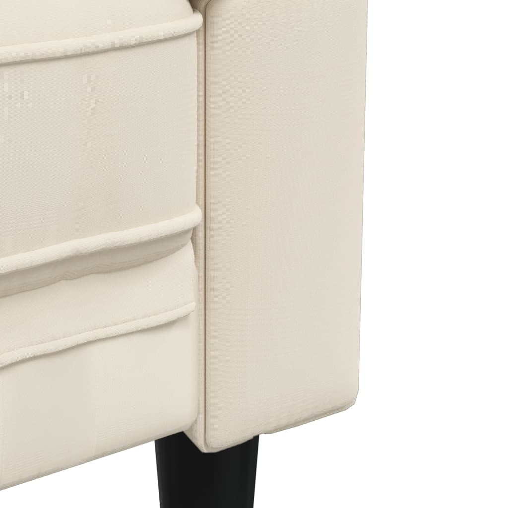 Set di Divani 2 pz Crema in Tessuto - homemem39