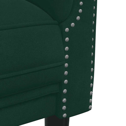 Set di Divani 3 pz Verde Scuro in Velluto | homemem39