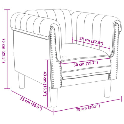 Set di Divani 3 pz Marrone in Velluto