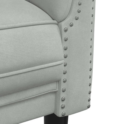 Set di Divani 2 pz Grigio Chiaro in Velluto | homemem39