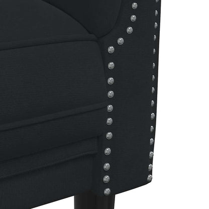 Set di Divani 2 pz Nero in Velluto | homemem39