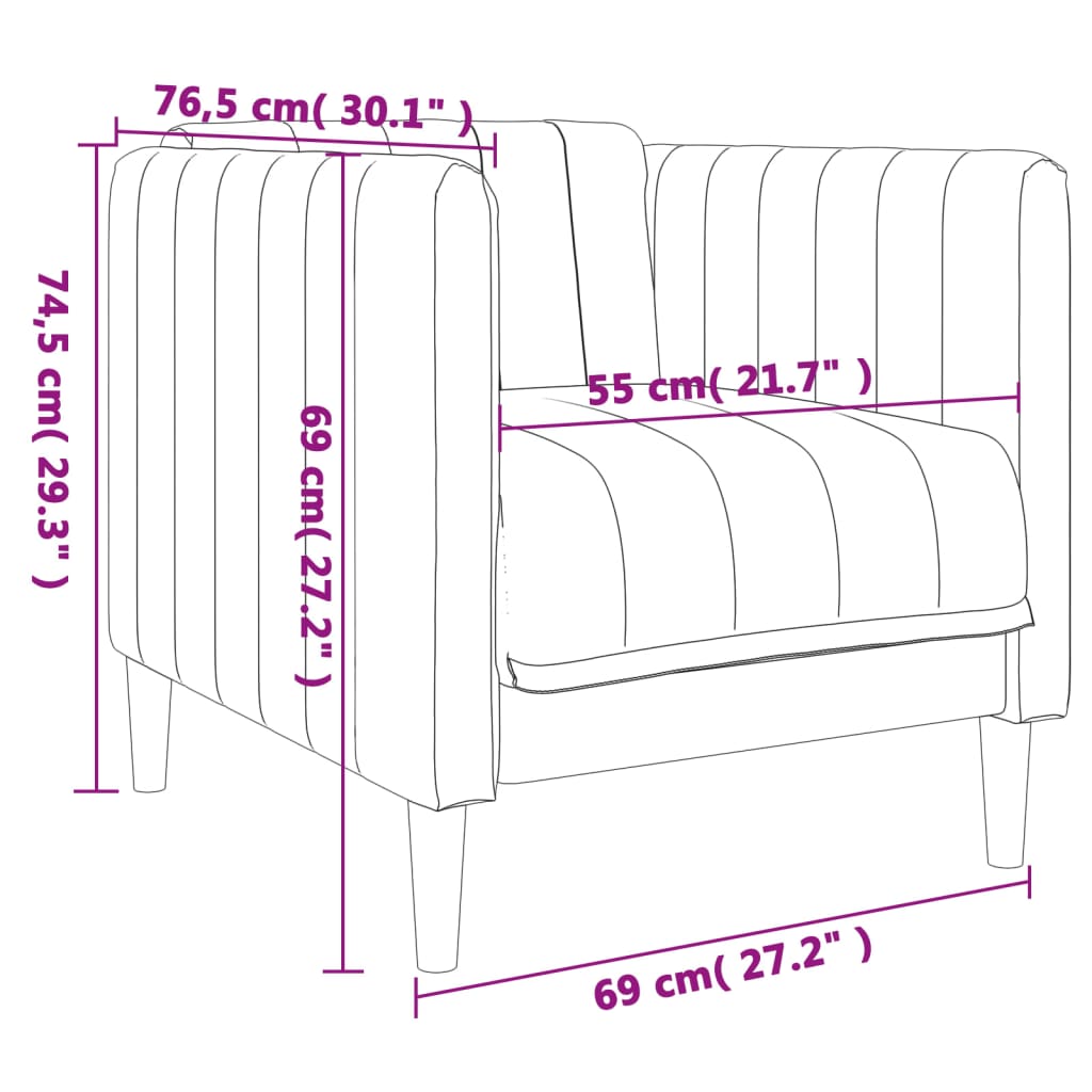 Set di Divani 3 pz Grigio Scuro in Tessuto - homemem39