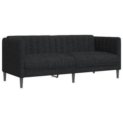 Set d Divani 3 pz Nero in Tessuto | homemem39