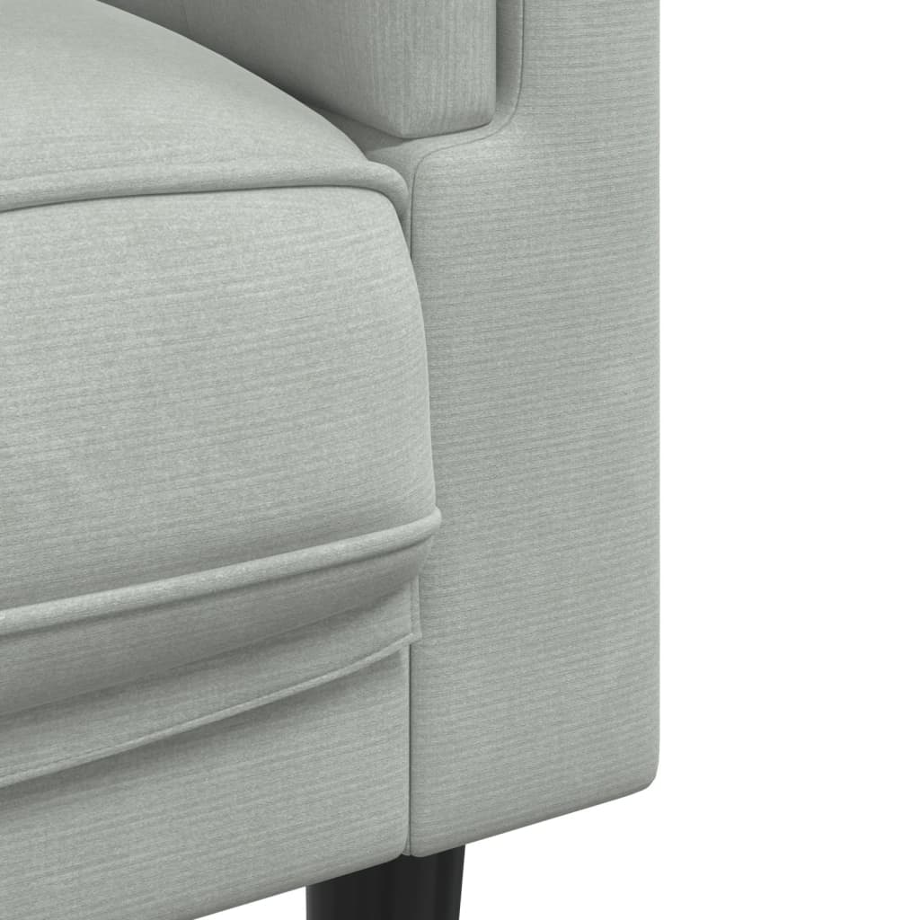 Set di Divani 2 pz con Cuscini Grigio Chiaro in Velluto | homemem39