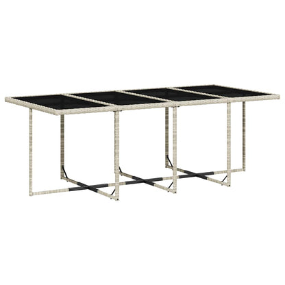 Set da Pranzo da Giardino 13pz con Cuscini Grigio in Polyrattan | homemem39