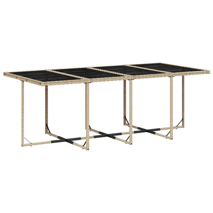 Set da Pranzo da Giardino 13 pz con Cuscini Beige in Polyrattan | homemem39